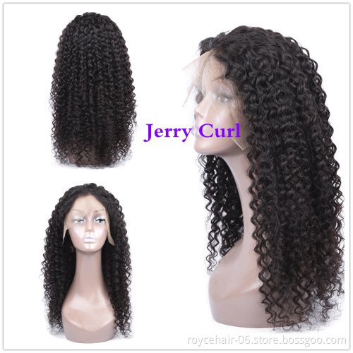Bresilienne Human Hair Deep Wave Full Lace Front Wigs